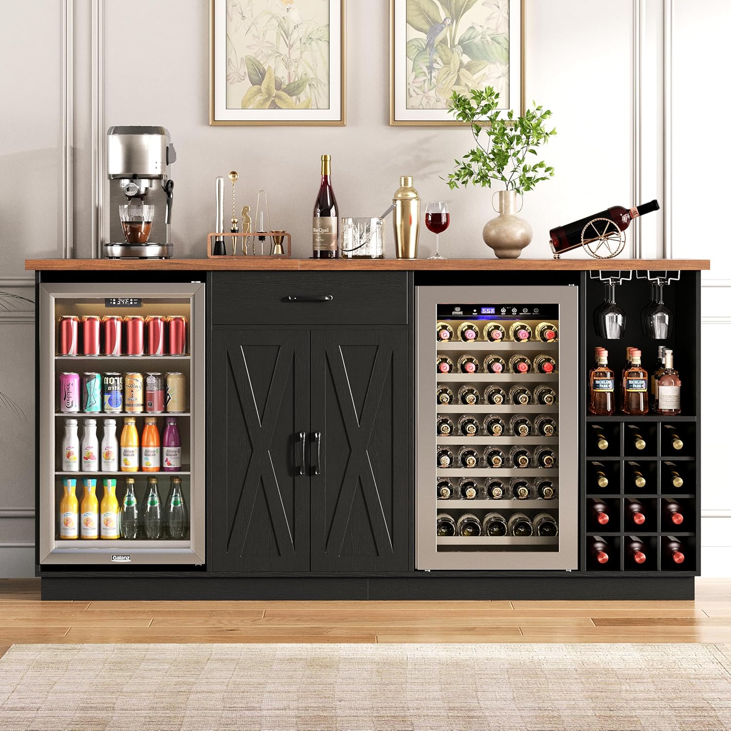 Coffee Equipment Rack - 78.74 inç Büyük Kahve Bar Dolabı