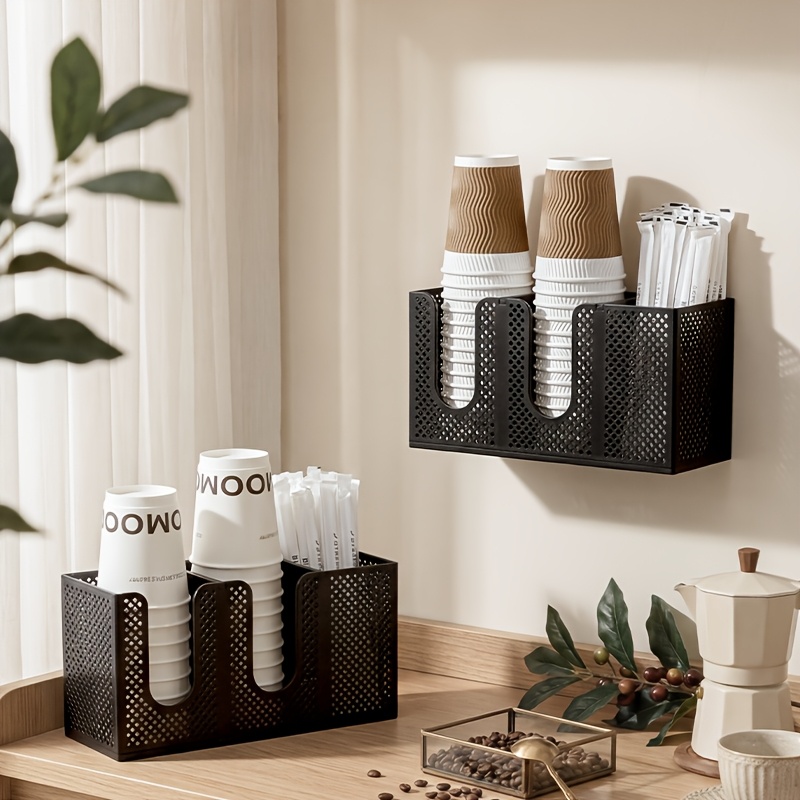 Coffee Equipment Rack - Mutfak Kahve Barı Fileli Saklama Rafı