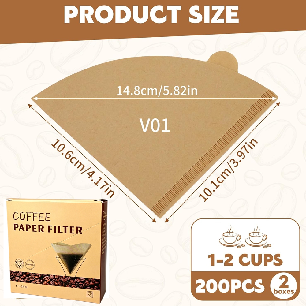 Kahve Filtreleri 200 Adet Koni - Coffee Equipment For Home incelemesi ve fiyatı