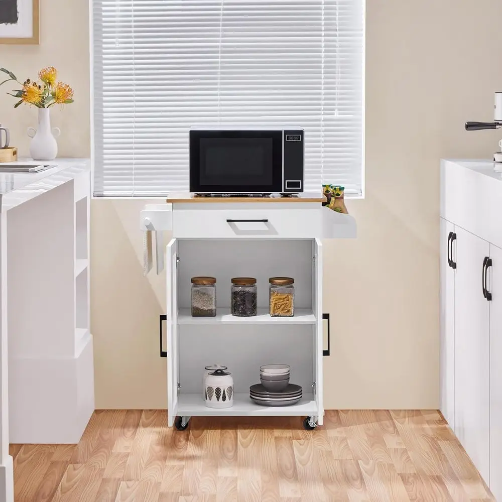 Beyaz Tekerlekli Mutfak Arabas - Coffee Equipment Rack incelemesi ve fiyatı