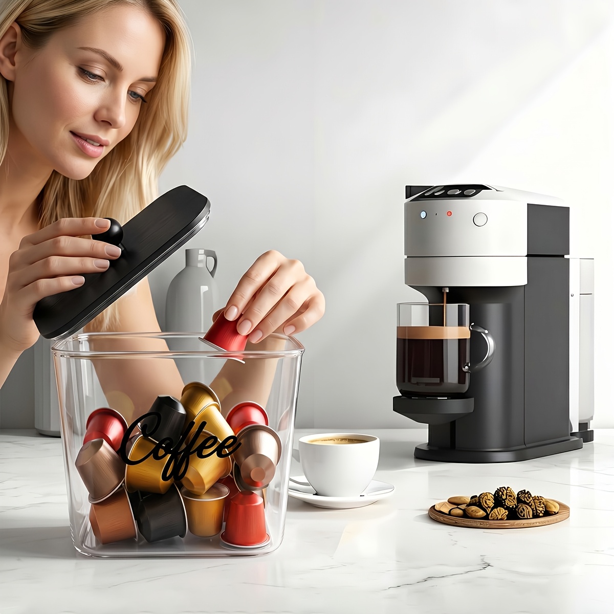Kapaklı Kahve Kapsülü Tutucu P - Coffee Equipment Rack incelemesi ve fiyatı