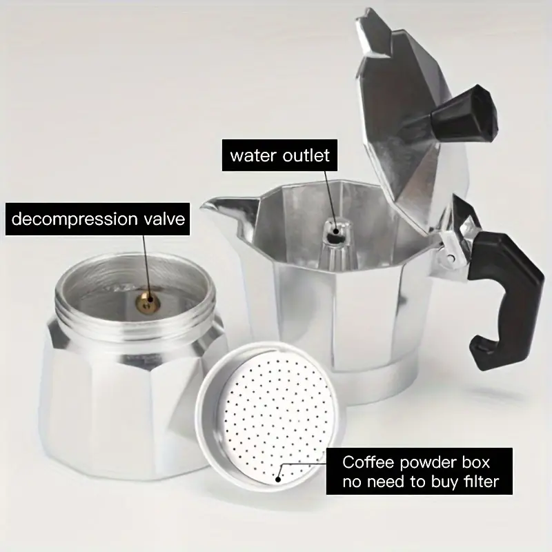 Klasik Alüminyum Moka Pot 50-3 - Coffee Equipment For Home incelemesi ve fiyatı