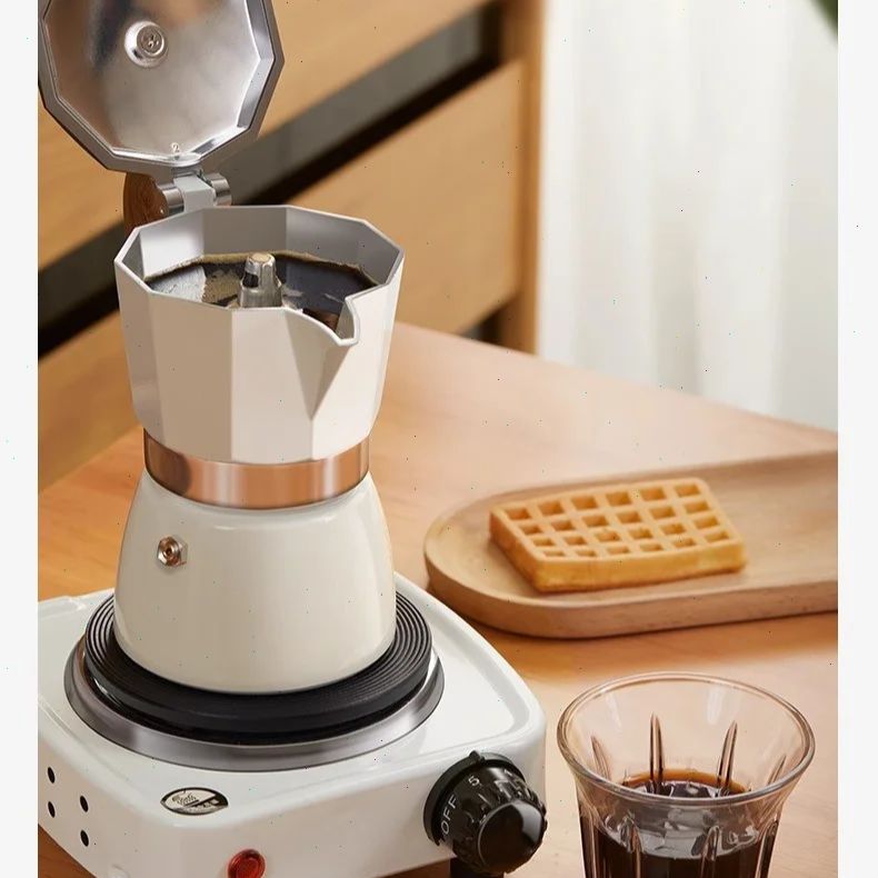 Yuvarlak Tabanlı Moka Pot Tek  - Coffee Equipment For Home incelemesi ve fiyatı